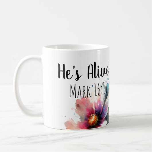 Mug Il est vivant Mark 16:11 (Gauche)