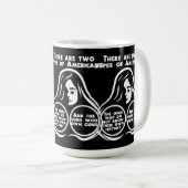Mug Il existe deux types d'Américains (Devant droit)