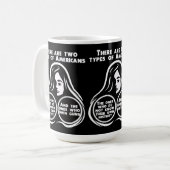 Mug Il existe deux types d'Américains (Devant gauche)