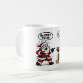 Mug Il existe! Santa & Bigfoot (Devant gauche)