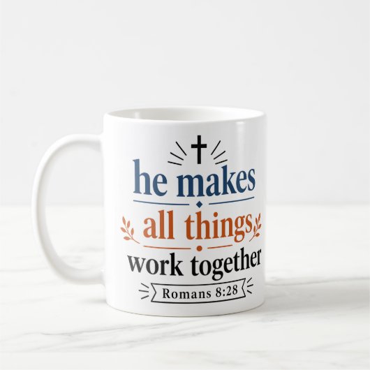 Mug Il fait que toutes choses concourent à l'encourage (Gauche)