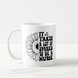 Mug Il Faut Beaucoup D'Étincelle Pour Être Infirmière