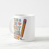 Mug Il faut un grand coeur pour apprendre à petit mine (Devant gauche)
