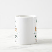 Mug Il garde mes pas Citation de vérité biblique inspi (Centre)