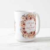 Mug Il guérit la florale automnale au coeur brisé (Devant droit)