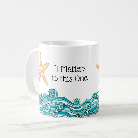 Mug Il importe à cette une étoile de mer (Devant gauche)