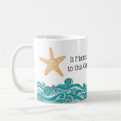 Mug Il importe à cette une étoile de mer (Gauche)