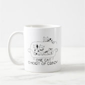 Mug Il lui manque un chat pour être folle (Gauche)