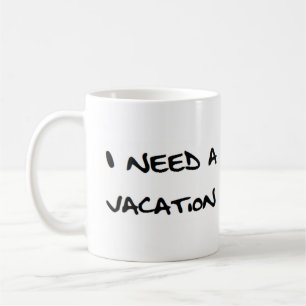 Mug il me faut un carnet de vacances