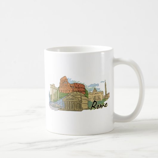 Mug Il n'a pas été construit en un jour (Rome) (Droite)