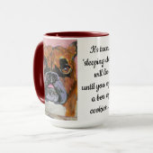 Mug "Il ne faut pas réveiller le chat qui dort.." (Devant gauche)