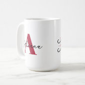 Mug Il Nous A Aimés En Premier Monogramme Initial Nom (Devant gauche)