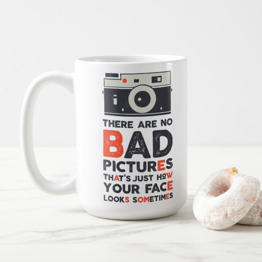Mug Il n'y a pas de mauvaises photos (Avec donut)
