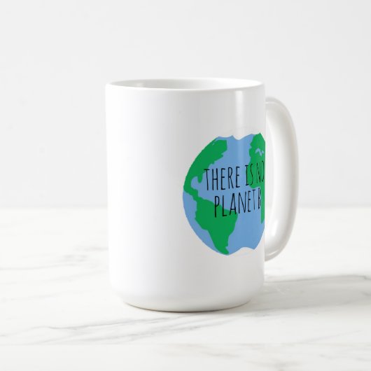 Mug Il n'y a pas de planète B - Terre (Devant droit)