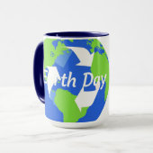 Mug Il n'y a pas de planète B Terre céleste (Devant gauche)
