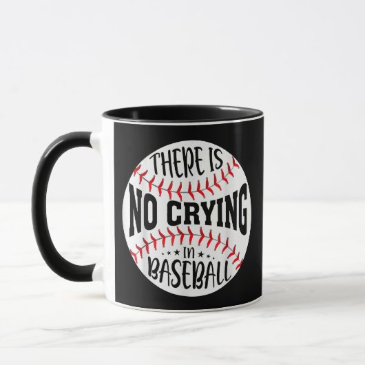 Mug Il N'Y A Pas De Pleurage Au Baseball (Gauche)