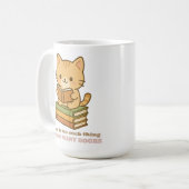 Mug Il n'y a pas trop de livres pour un chat (Devant gauche)