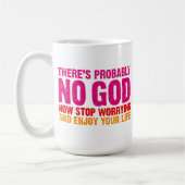 Mug Il n'y a probablement aucun dieu, cessent (Gauche)