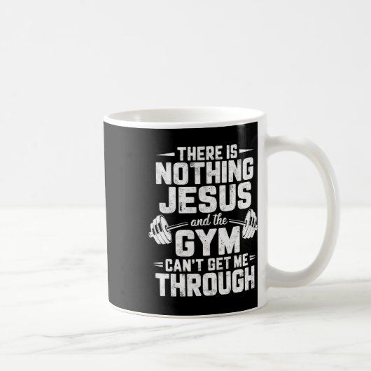 Mug Il n'y a rien que Jésus et Gym ne peuvent pas me f (Droite)