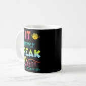 Mug Il Pause Été Pourtant Appréciation De L'Enseignant (Devant gauche)