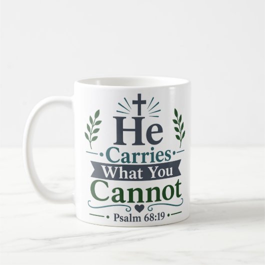 Mug Il Porte Ce Que Vous Ne Pouvez Pas Citation De L'É (Gauche)