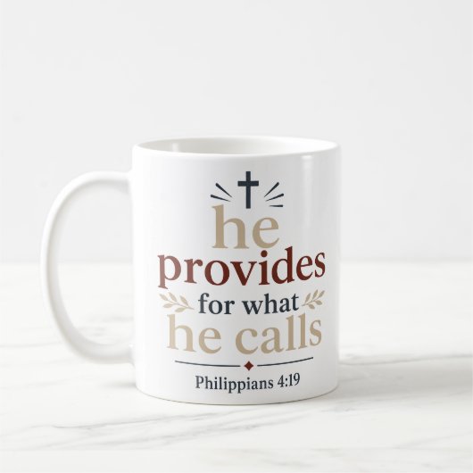 Mug Il Pourvoit à Ce Qu'Il Appelle Promesse des Écritu (Gauche)