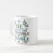 Mug Il Rend Possible L'impossible Dévotion Biblique (Devant gauche)