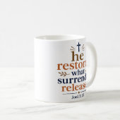 Mug Il restaure ce que la reddition libère Encourageme (Devant droit)