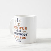 Mug Il restaure ce que la reddition libère Encourageme (Devant gauche)