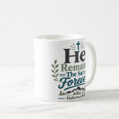 Mug Il Reste Le Même Pour Toujours Verset Biblique (Devant droit)