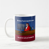 Mug Il Sait Si Vous Avez Été Mauvais Père Noël Drôle (Gauche)