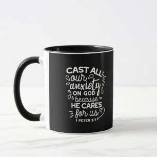 Mug Il se soucie de vous – Citation chrétienne encoura