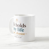 Mug Il tient ma vie, pas le hasard Citation de l'Écrit (Devant gauche)