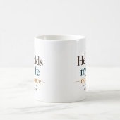 Mug Il tient ma vie, pas le hasard Citation de l'Écrit (Centre)