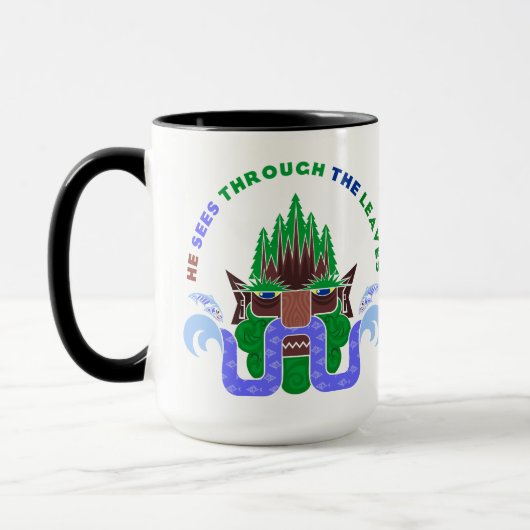 Mug Il voit à travers les feuilles (Gauche)