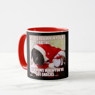 MUG IL VOIT QUAND TU MANGES. PERSONNALISABLE !!