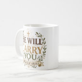 Mug Il vous portera Citation de la Bible chrétienne (Devant gauche)