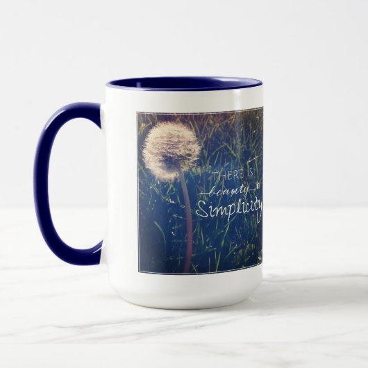 Mug Il y a beauté dans la simplicité (Gauche)