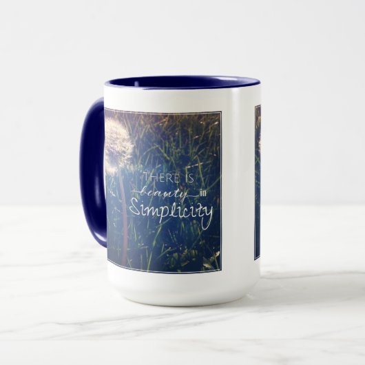 Mug Il y a beauté dans la simplicité (Devant gauche)