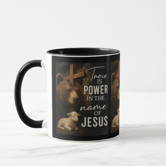 Mug Il y a le pouvoir au nom de Jésus (Gauche)
