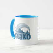 Mug Île de Dookie - bleu (Devant gauche)