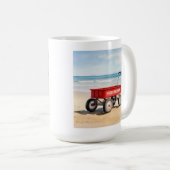 Mug Île de Fire Island chariot rouge plage de sable LI (Devant droit)
