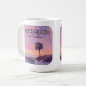 Mug Île de Kiawah Caroline du Sud Palmier (Devant gauche)