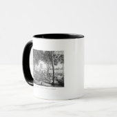 Mug Île de la Guam : Indigènes au travail dans le (Devant gauche)