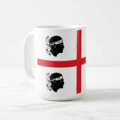 Mug île de région de l'Italie de drapeau de la (Devant gauche)