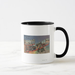 Mug Île de Rhode (capitale de l'État/fleur)