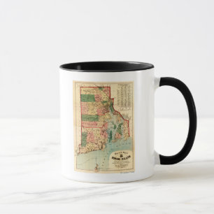 Mug Île de Rhode IslandPanoramic MapRhode