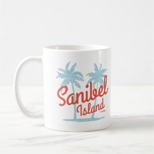 Mug Île de Sanibel Floride Corail Océan Souvenir