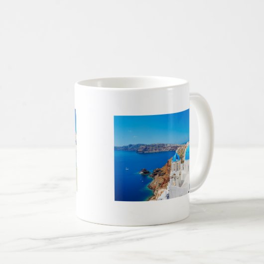 Mug Île de Santorini - caldeira, Grèce (Devant droit)