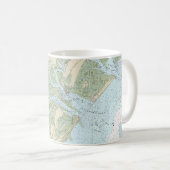 Mug Ile de Tybee à Doboy Sound Graphique nautique 1150 (Devant droit)